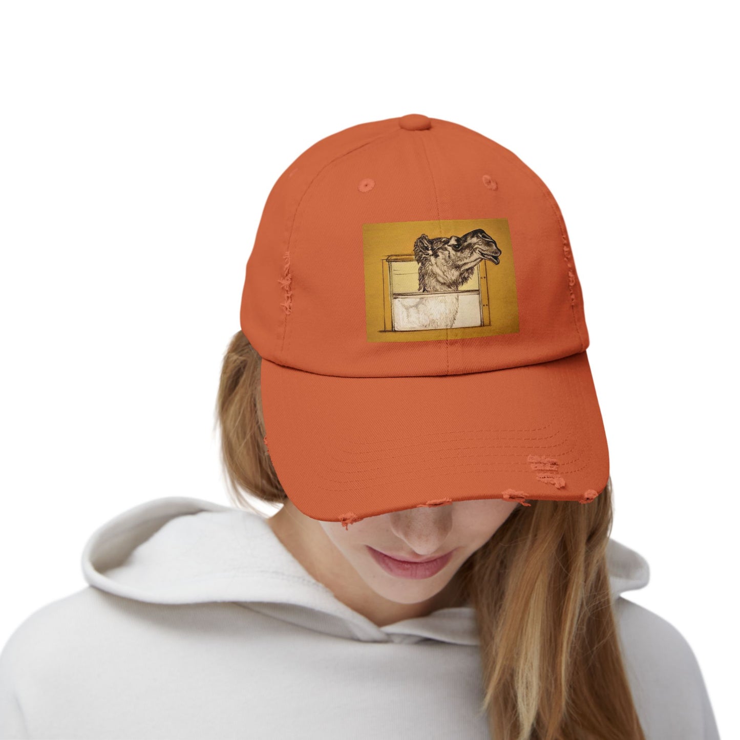 Bussin Clyde The Camel Unisex Distressed Cap