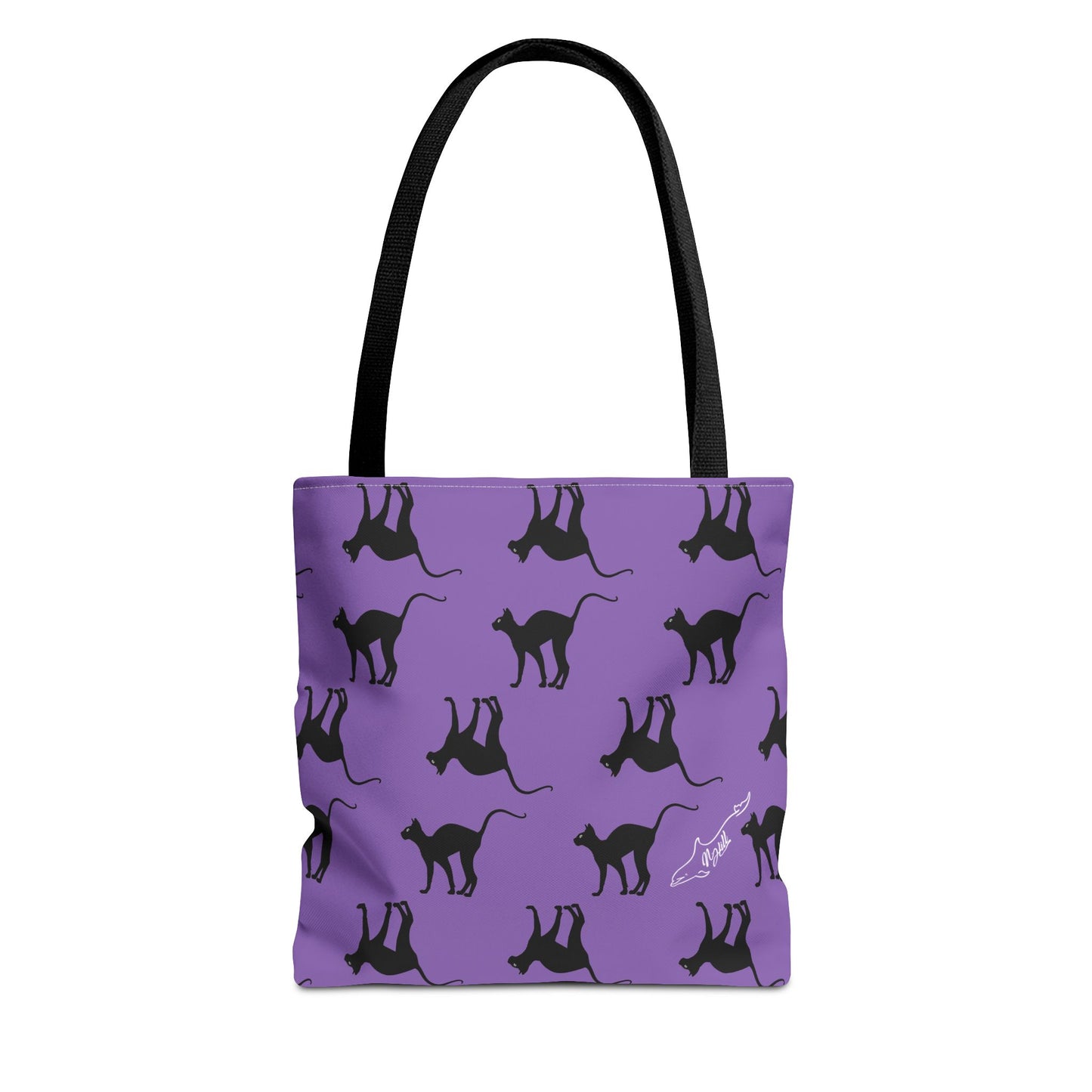 Black Cat Tote Bag (AOP)