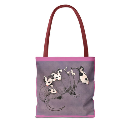 Pink Opossum Tote Bag (AOP)