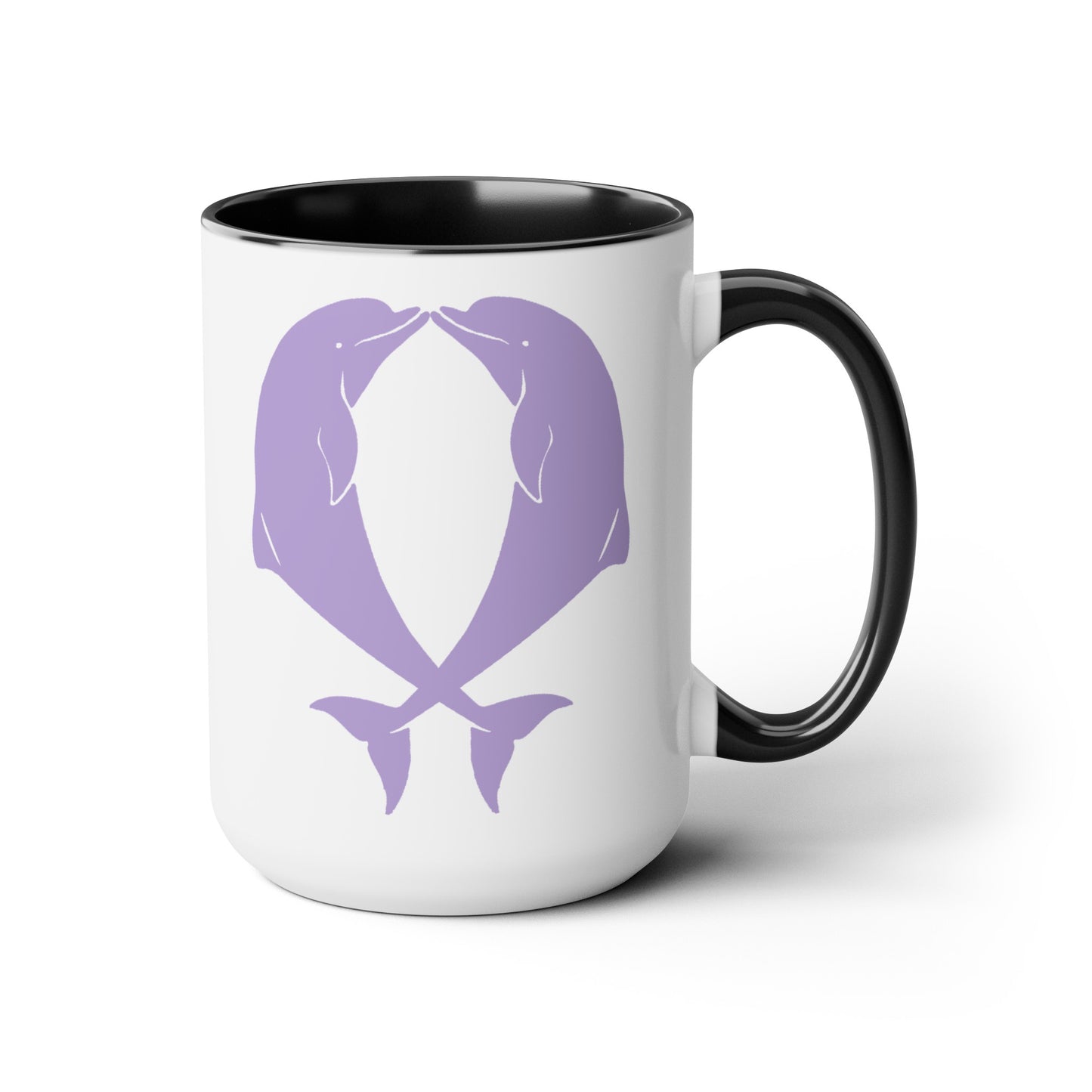 Cancer Research Two-Tone Coffee Mugs, 15oz