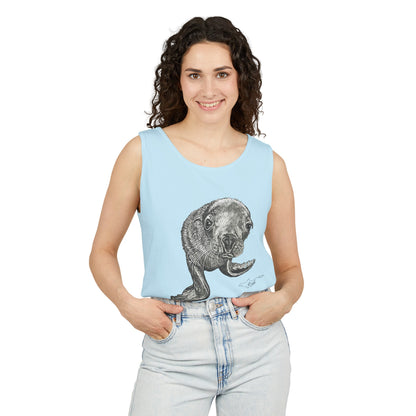 Sea Lion Pup Unisex Garment-Dyed Tank Top