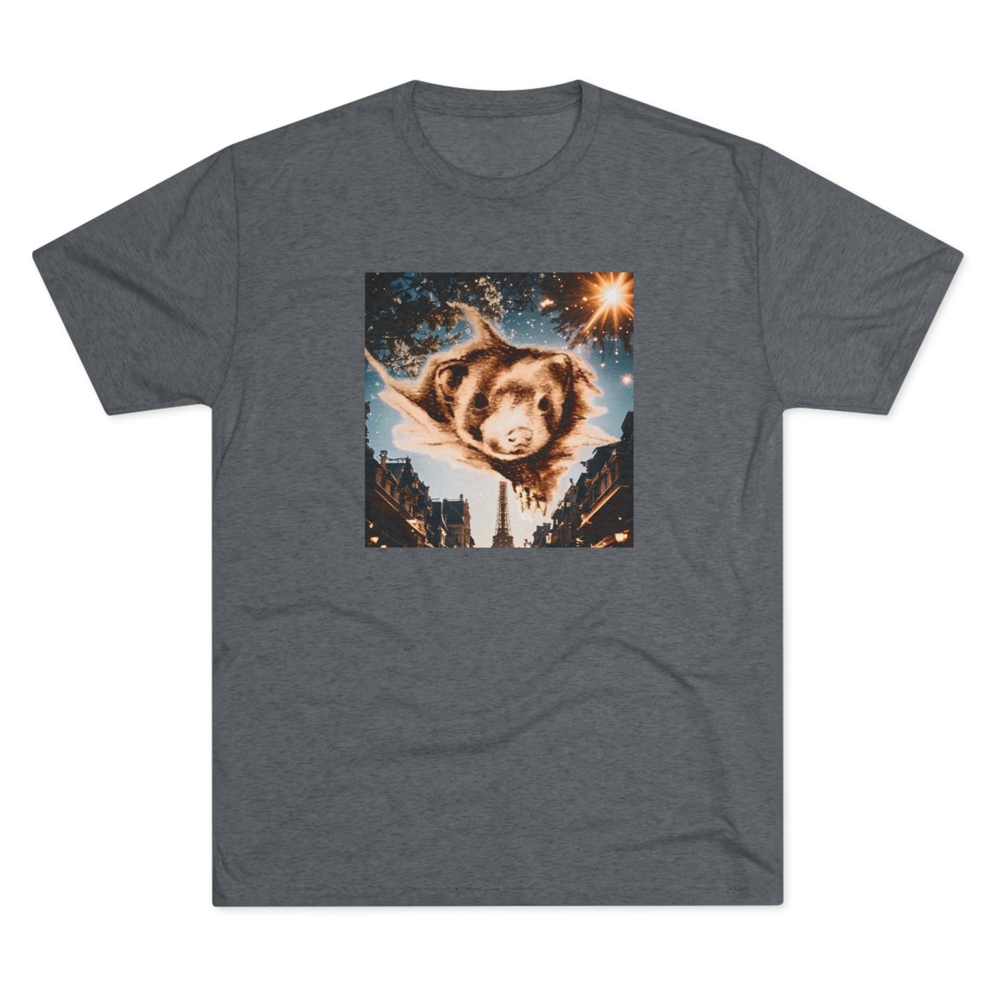 Paris Ferret Unisex Tri-Blend Crew Tee