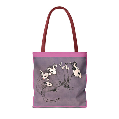 Pink Opossum Tote Bag (AOP)