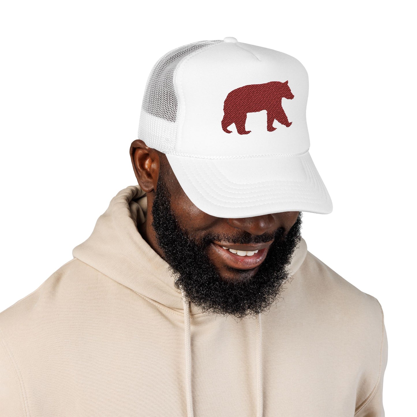 Grizzly Bear Foam Trucker Hat (Embroidery)