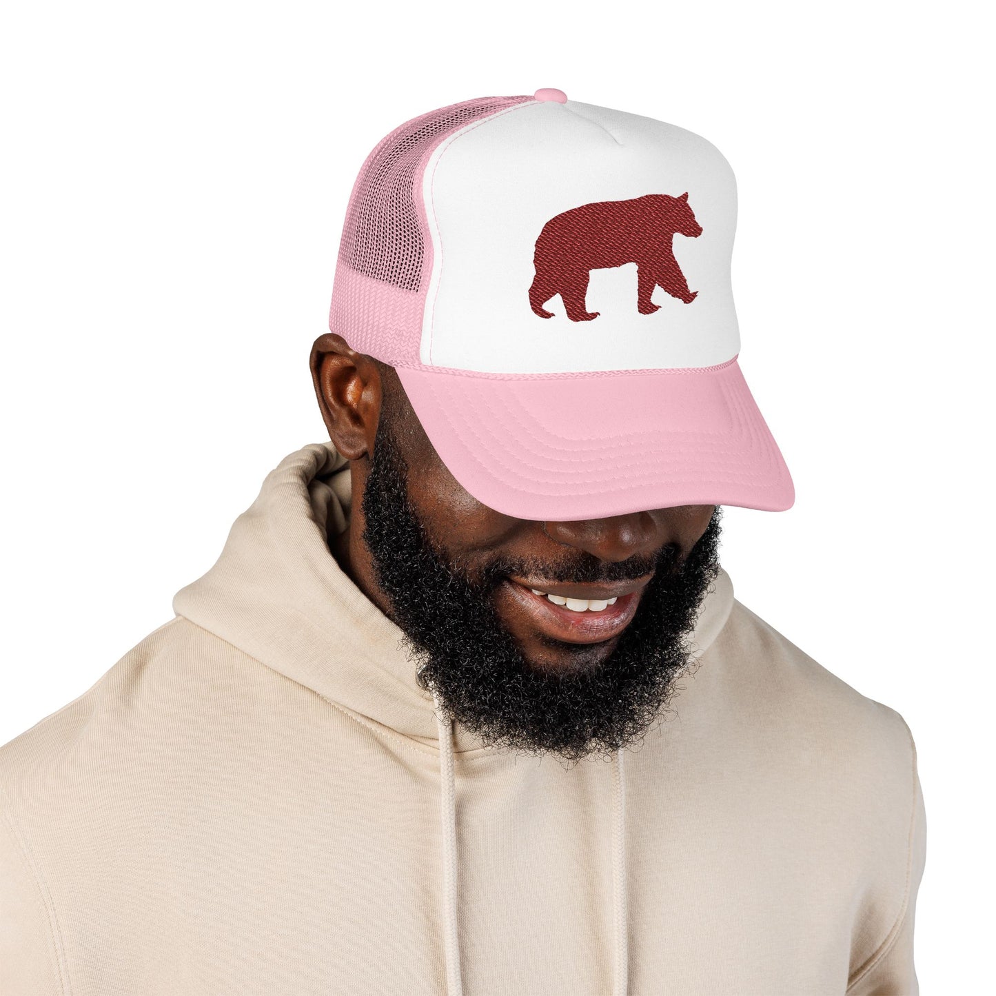 Grizzly Bear Foam Trucker Hat (Embroidery)