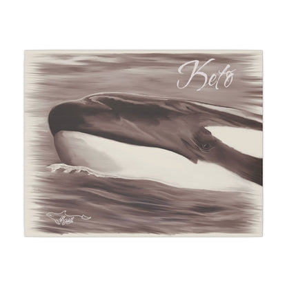 Keto Orca Matte Canvas, Stretched, 0.75"