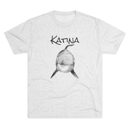 Katina Orca Whale Unisex Tri-Blend Graphic Crew Tee