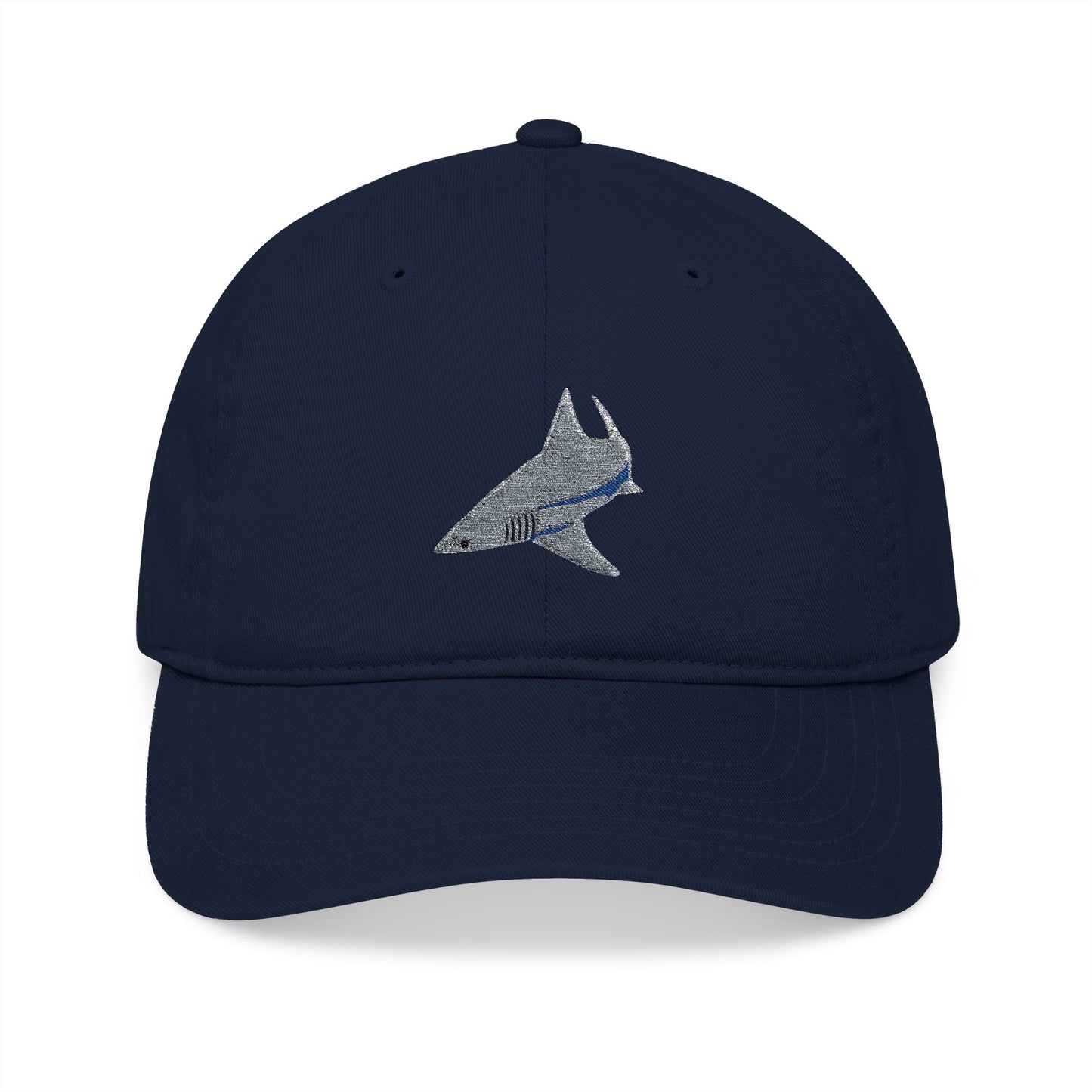 Shark Organic Baseball Cap (Embroidery)