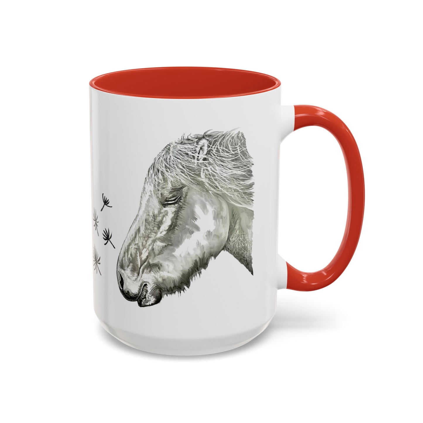 Dandelion Dreams Horse Accent Coffee Mug (11, 15oz)