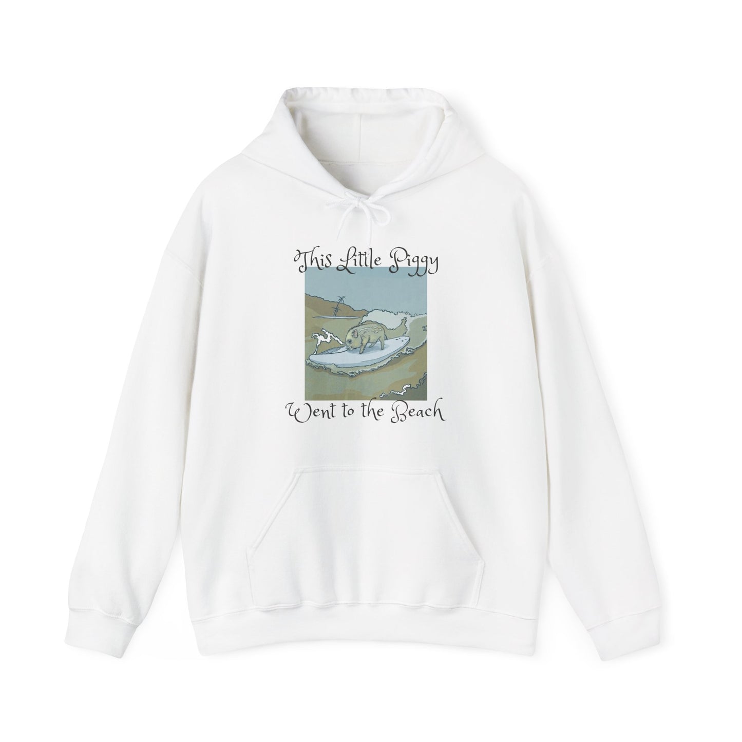 This Little Piggy went to the beach Unisex Heavy Blend™ Hooded Sweatshirt