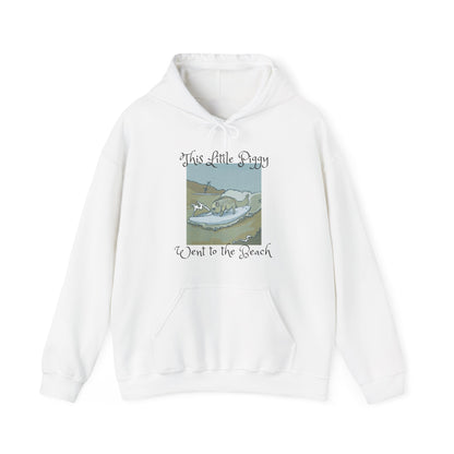 This Little Piggy went to the beach Unisex Heavy Blend™ Hooded Sweatshirt