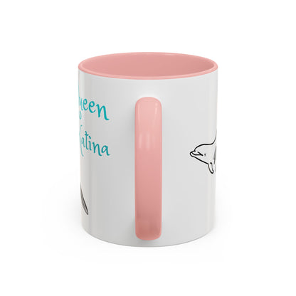 Queen Katina Orca Whale Accent Coffee Mug (11, 15oz)