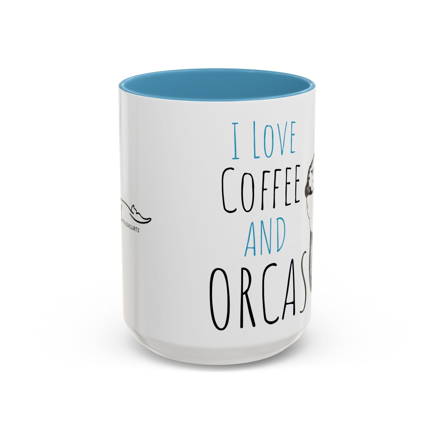 Copy of I Love Coffee and Orcas Accent Coffee Mug  15oz