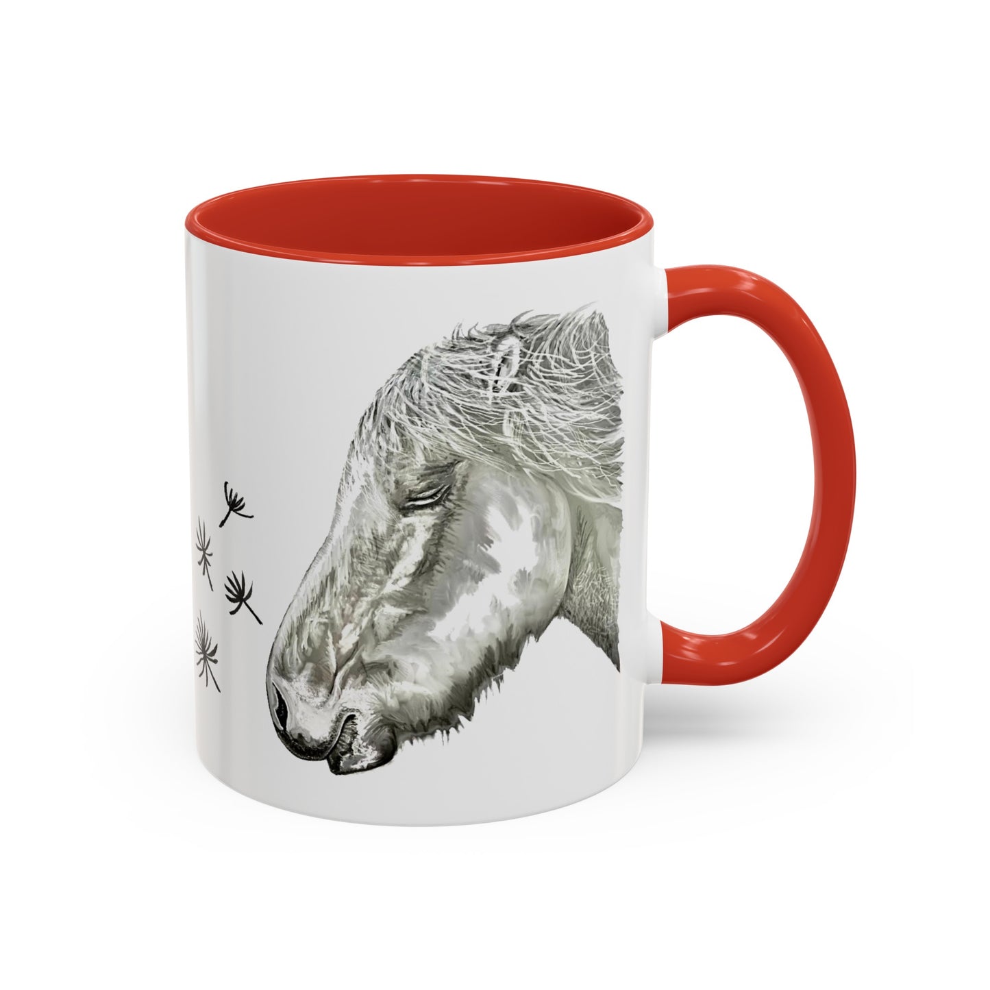 Dandelion Dreams Horse Accent Coffee Mug (11, 15oz)