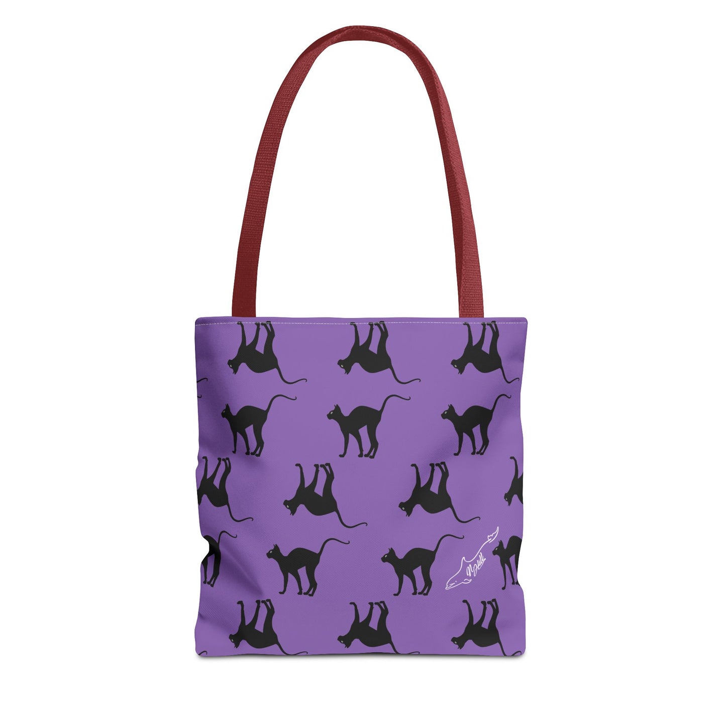 Black Cat Tote Bag (AOP)