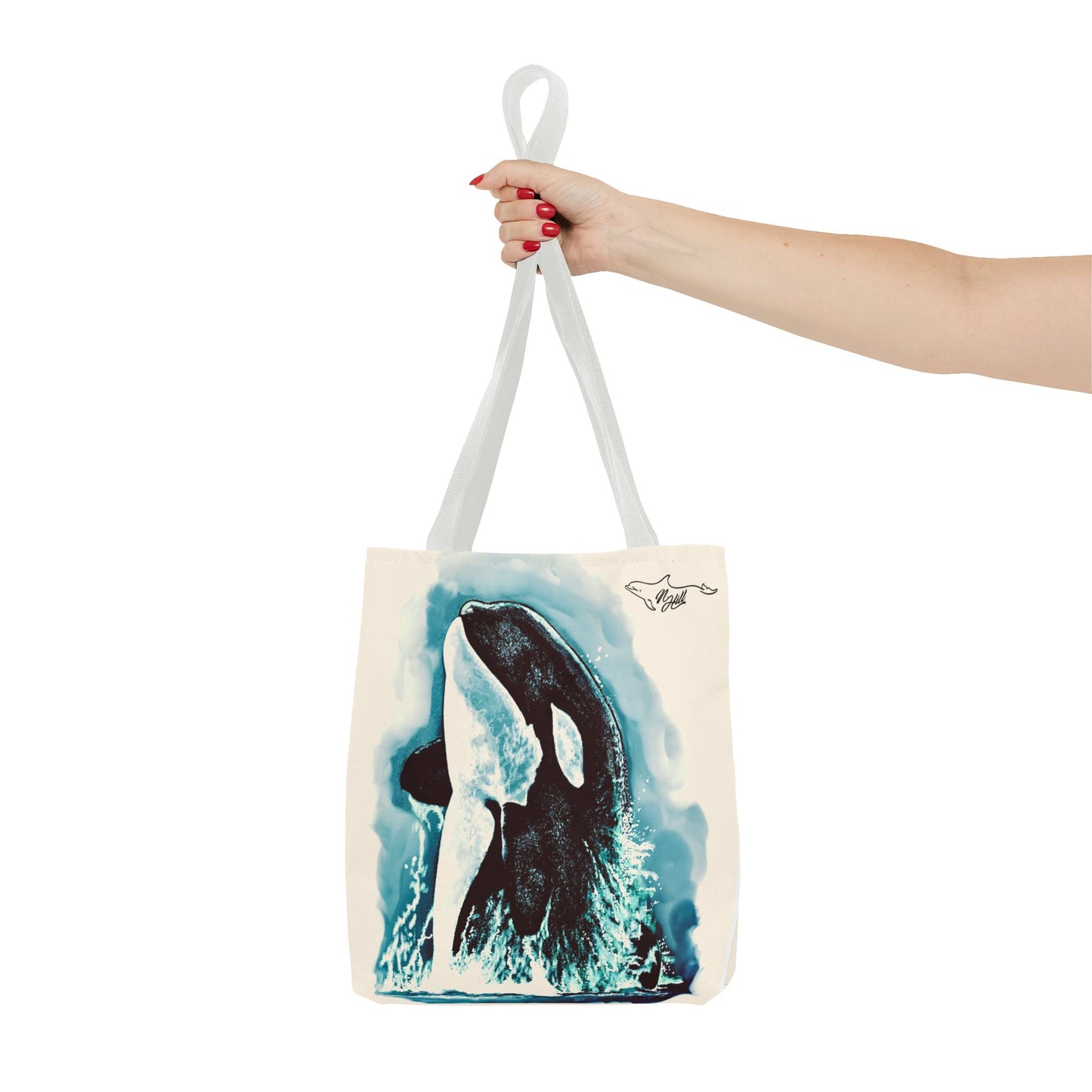 Brave Little Hunter Orca Tote Bag (AOP)