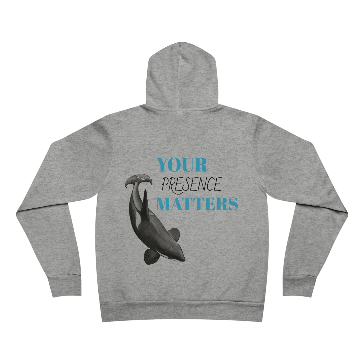 Orca Presence Unisex Sponge Fleece Pullover Hoodie