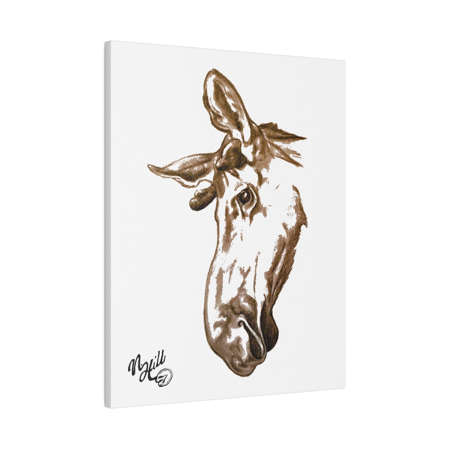 Moose Matte Canvas 16" x 20", Stretched, 0.75"