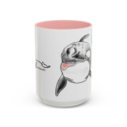 Queen Katina Orca Whale Accent Coffee Mug (11, 15oz)