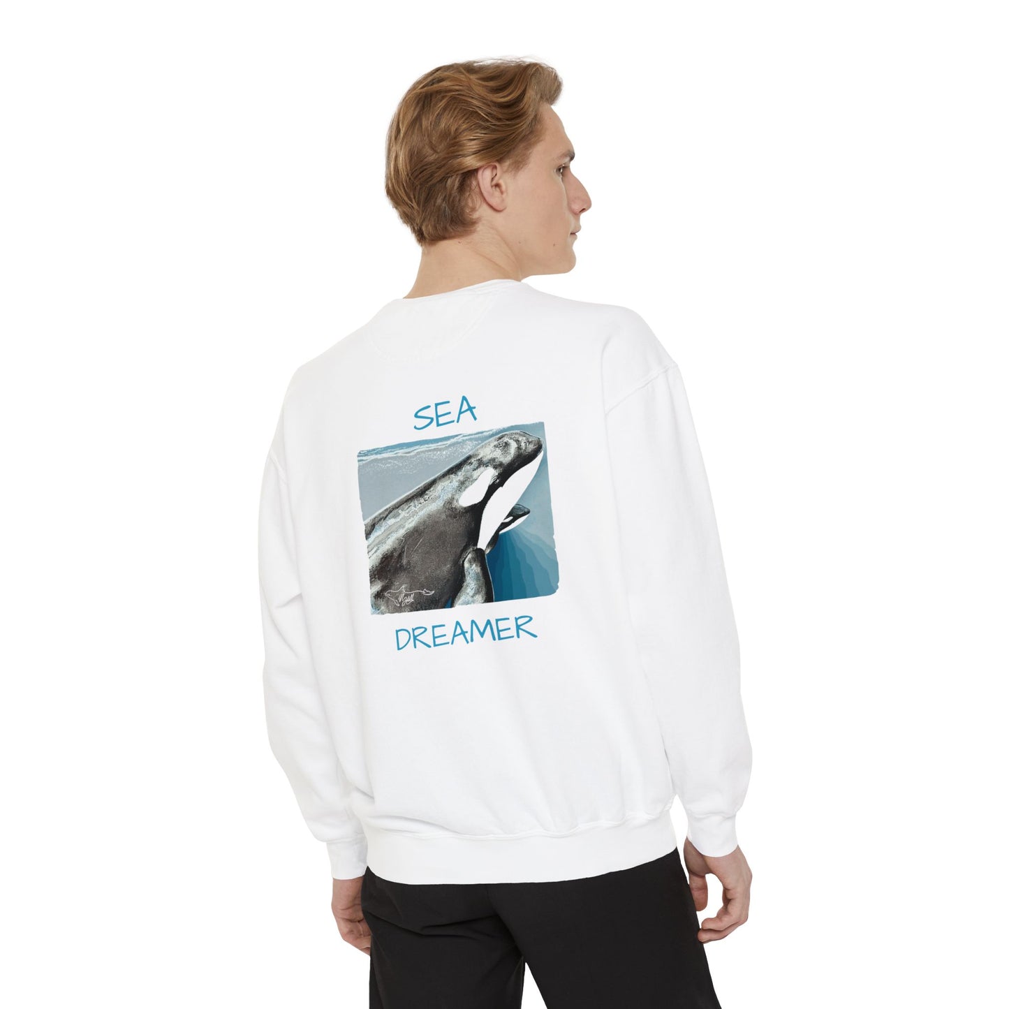 Orca Unisex Garment-Dyed Sweatshirt