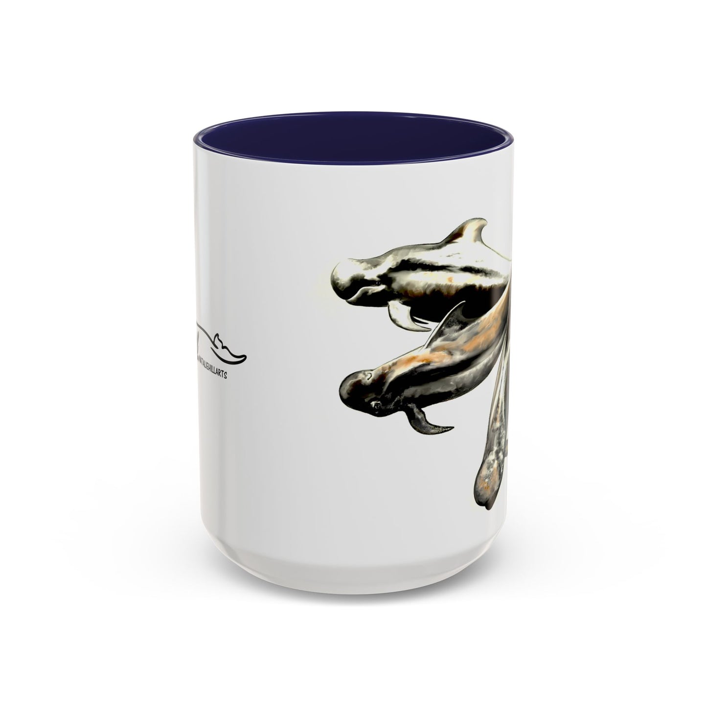 Pilot Whale Accent Coffee Mug, 15oz