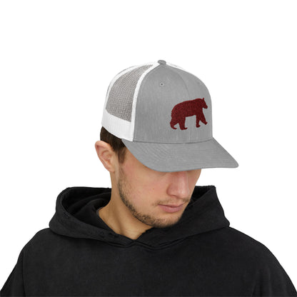 Bear Snapback Trucker Cap
