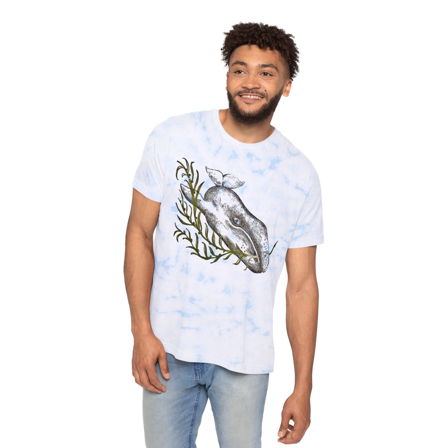 Gray Whale Unisex FWD Fashion Tie-Dyed T-Shirt