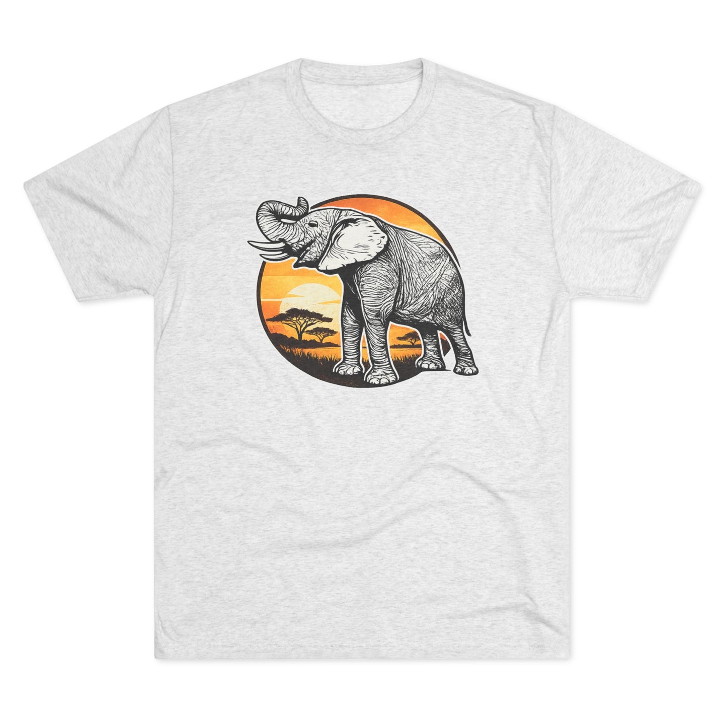 Elephant Unisex Tri-Blend Crew Tee
