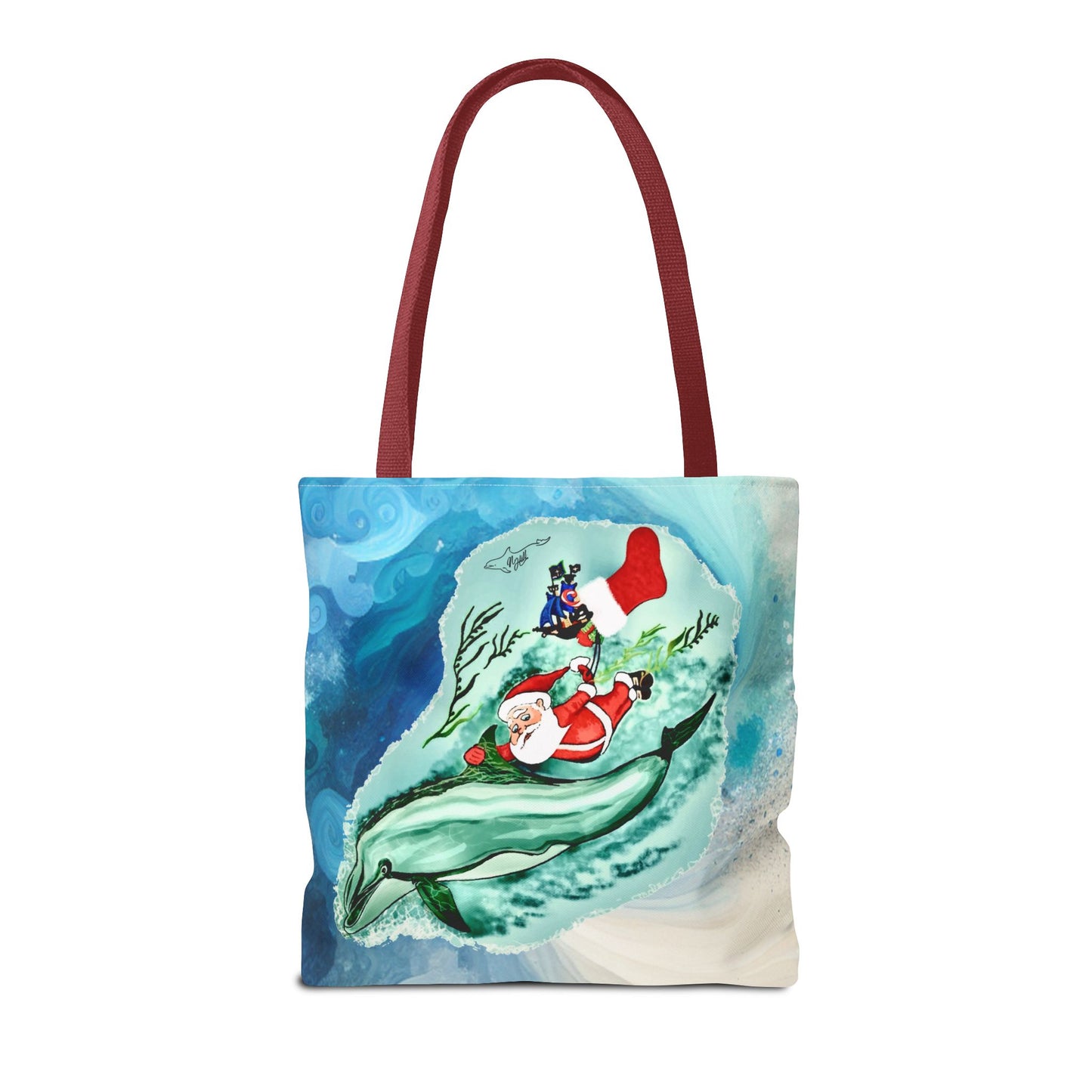 Deep Dive Delivery Santa Clause Tote Bag (AOP)