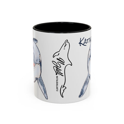 Katina Orca Whale Accent Coffee Mug (11, 15oz)