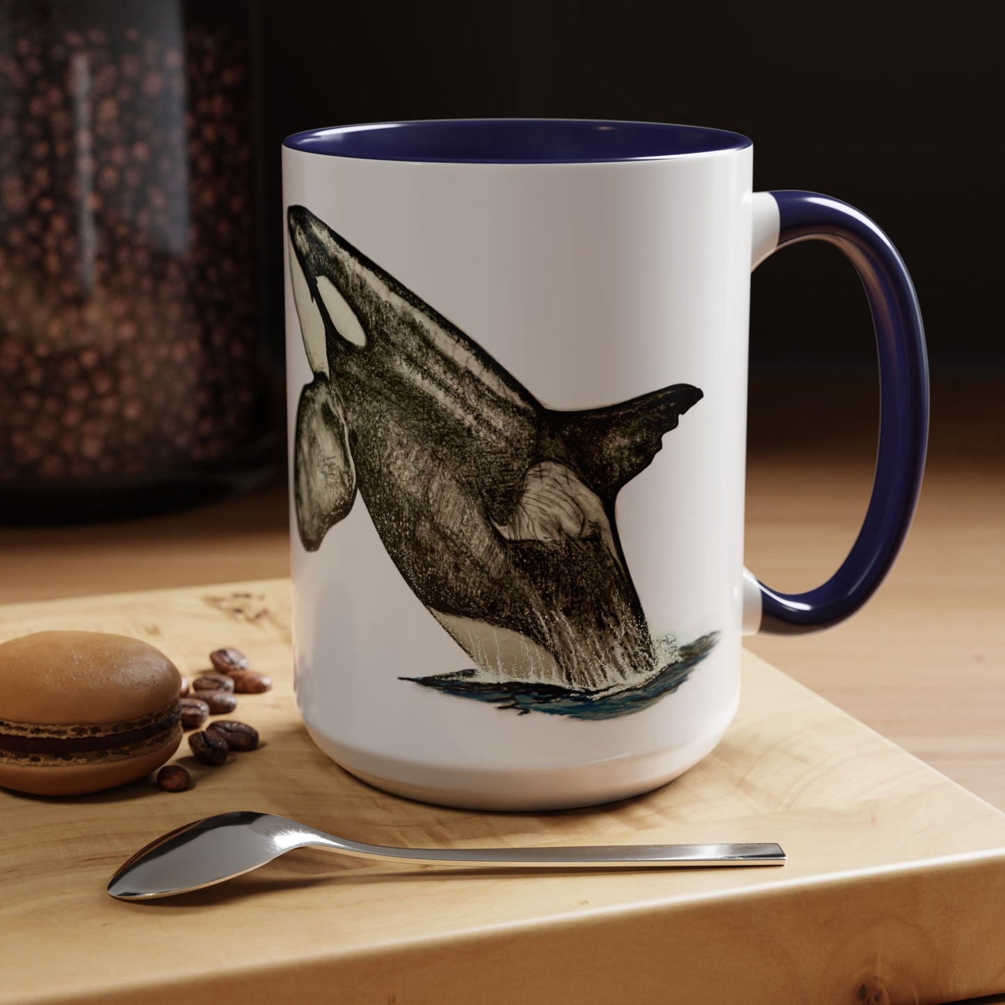 Chainsaw Orca Accent Coffee Mug (11, 15oz)