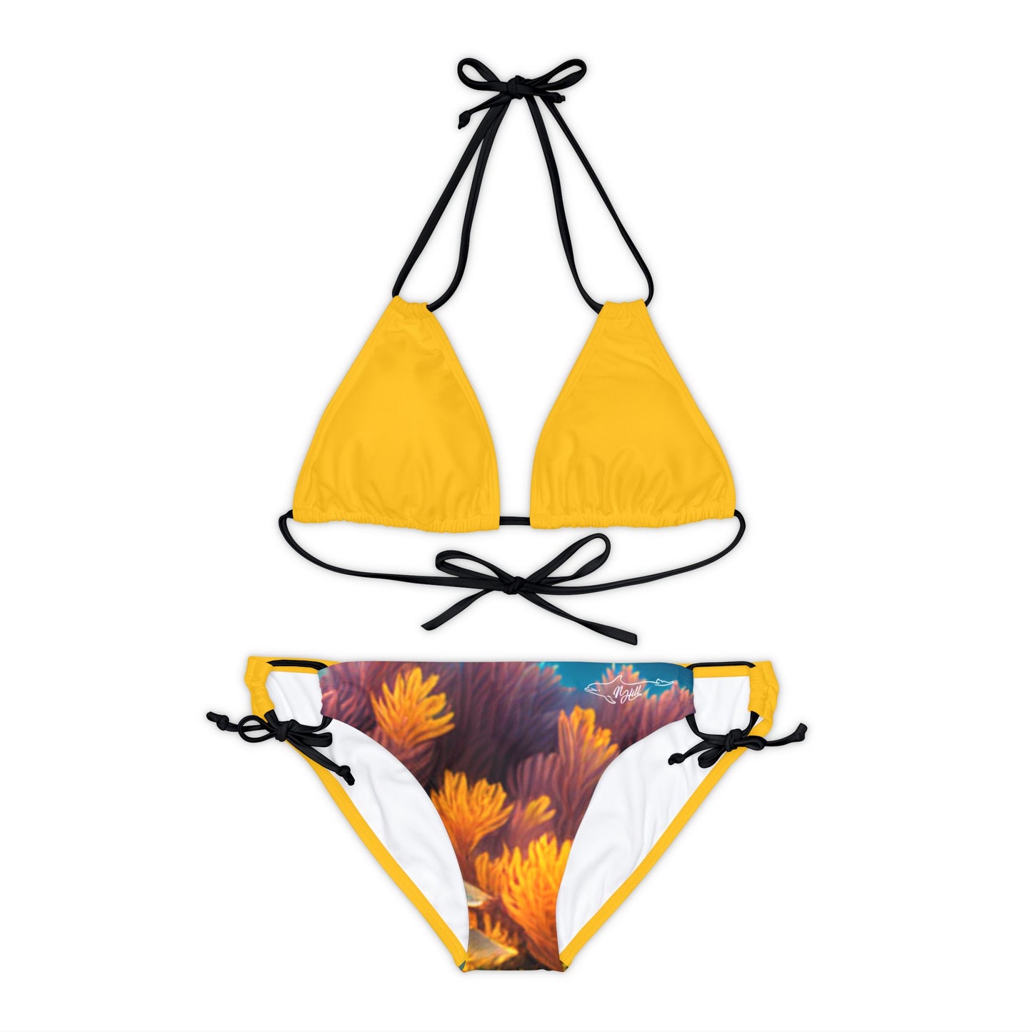 Tropical Squid Strappy Bikini Set (AOP)