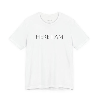Here I Am Jersey Short Sleeve Tee