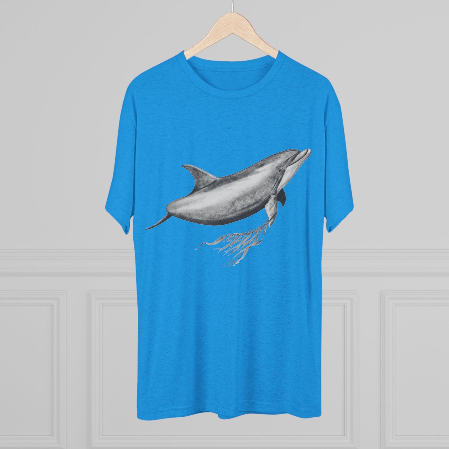 Bottlenose Dolphin Unisex Tri-Blend Crew Tee