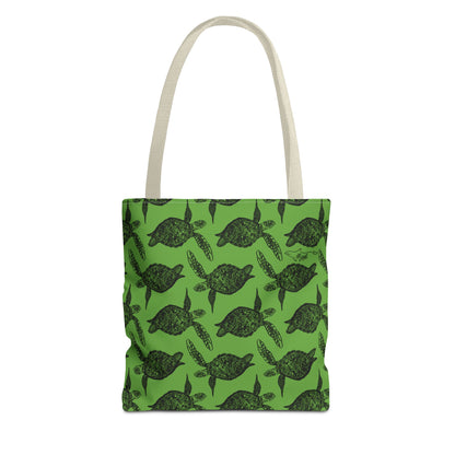 Sea Turtle Tote Bag Green (AOP)