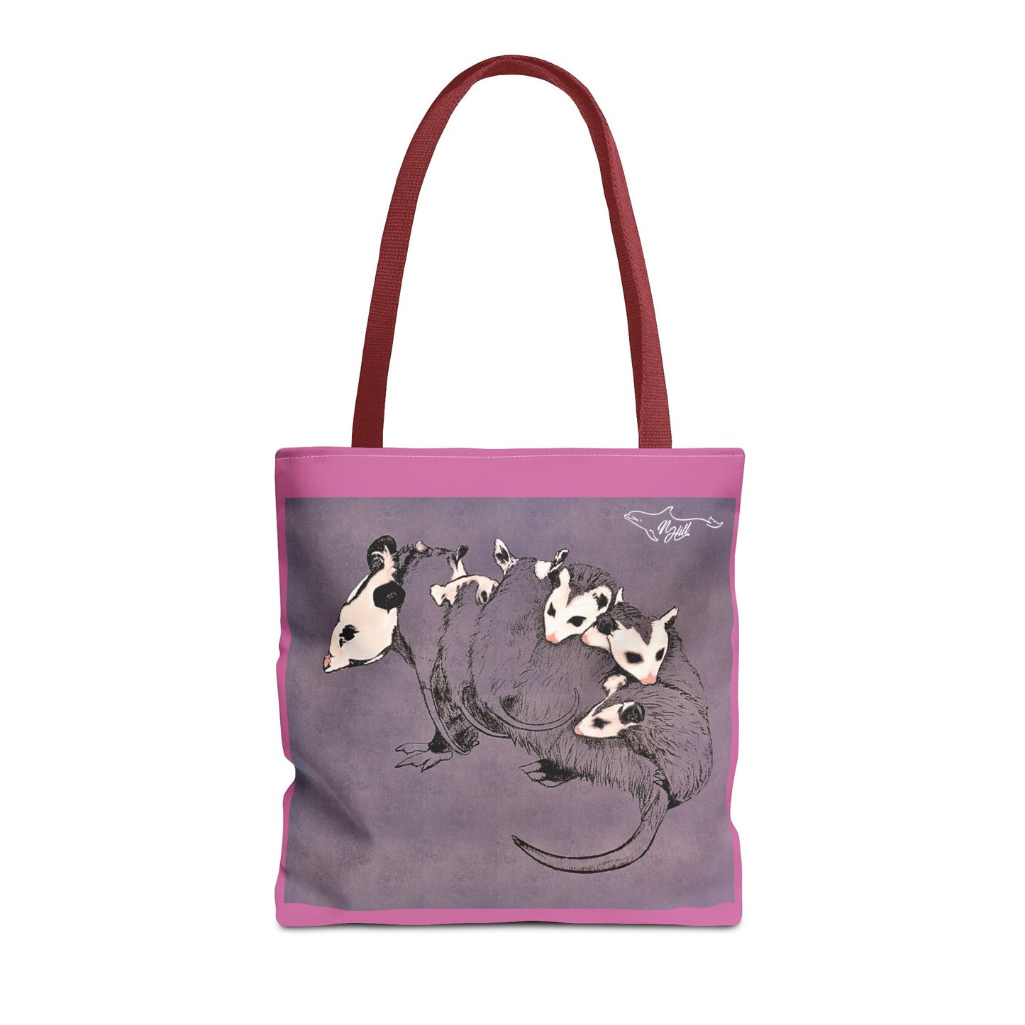 Pink Opossum Tote Bag (AOP)