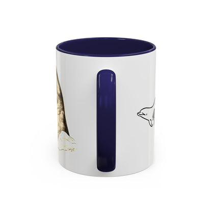 Kekaimalu Wholphin Accent Coffee Mug, 11oz