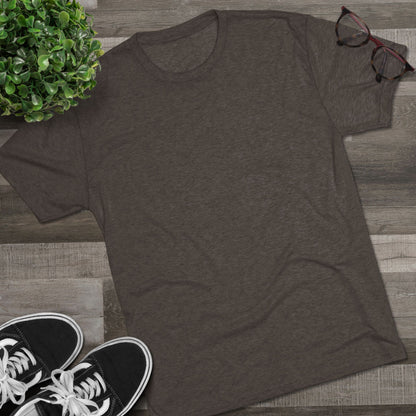 Deep Thinker Octopus Unisex Tri-Blend Back Print Crew Tee