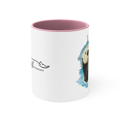 Sea Otter Accent Coffee Mug, 11oz